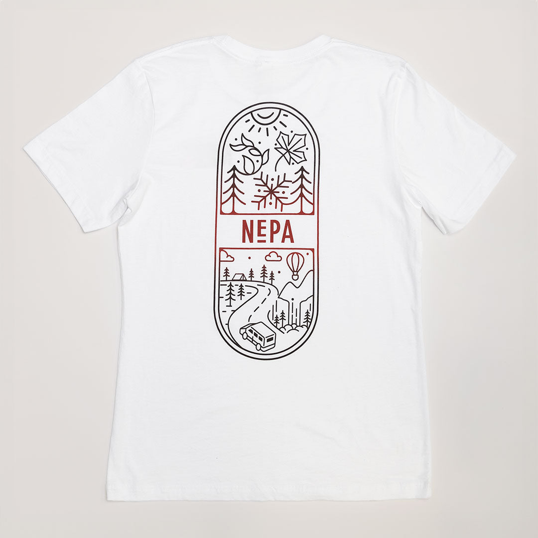 NEPA White Seasons Tee - Bacl
