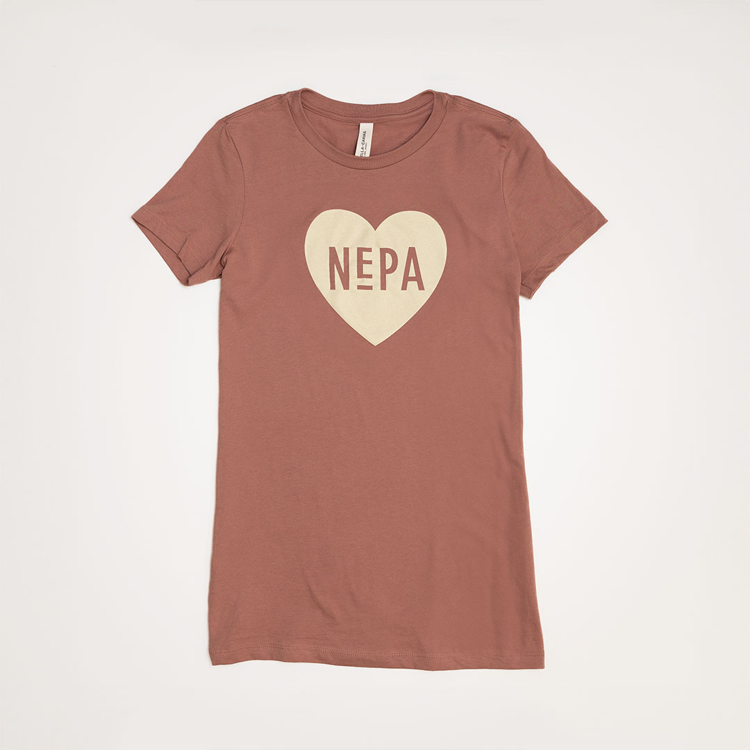 Women’s Mauve Love NEPA Tee